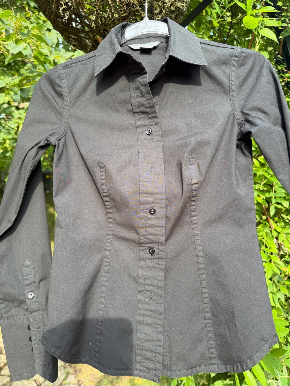 Women's Black Button-Down Shirt